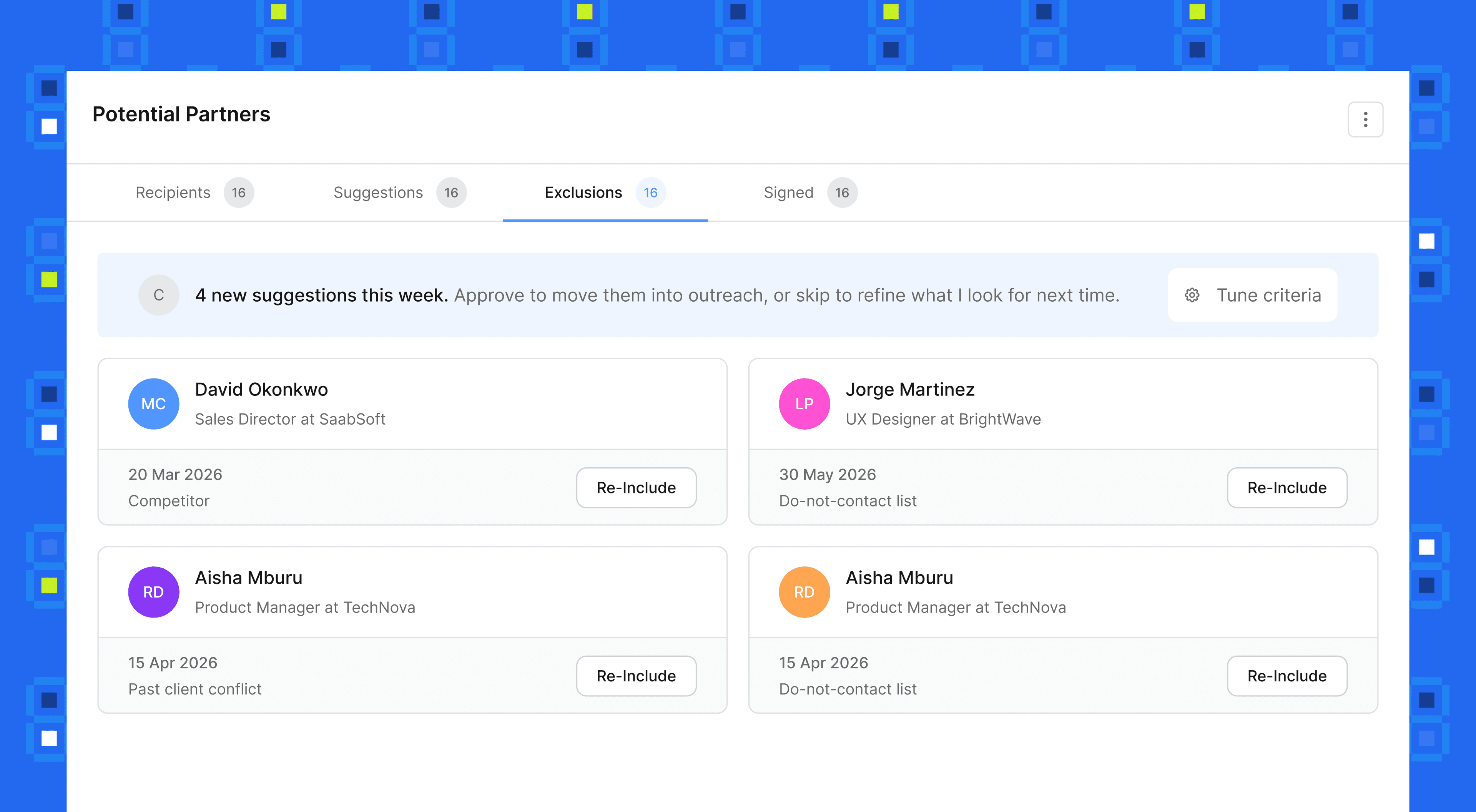 AI Partner Discovery · Workspace