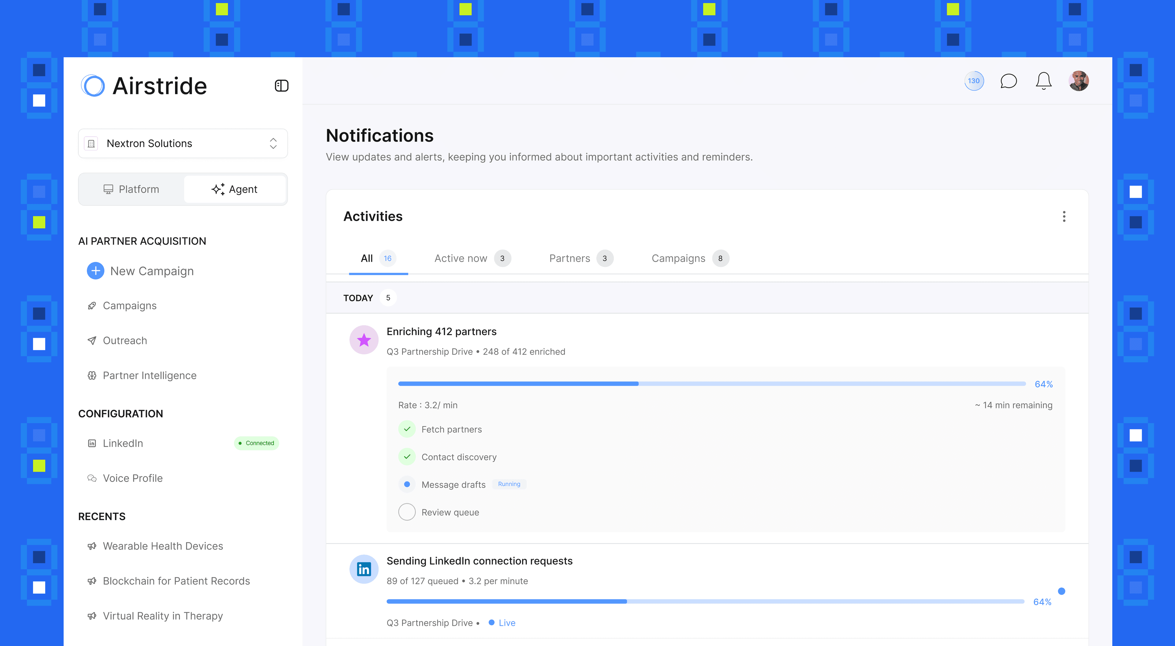Always-On Activity Feed